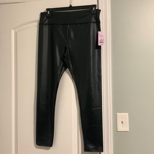 Faux leather leggings